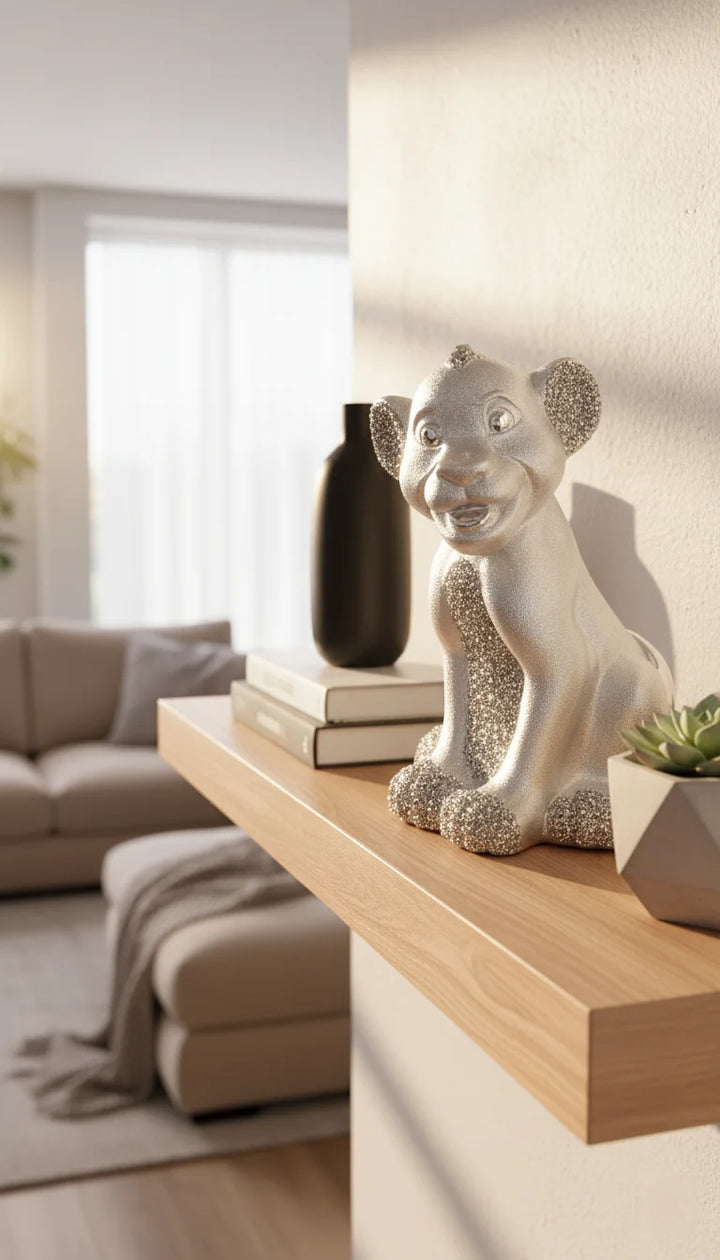 Bling Silver Kingsimba Ceramic Shelf Ornament – Sparkle Decors