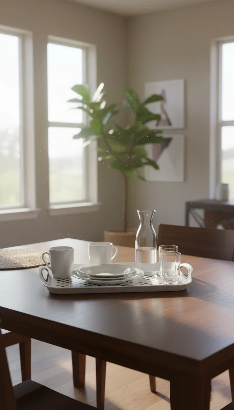 Rectangular Non-Slip Serving Tray for Daily Use – Sparkle decors