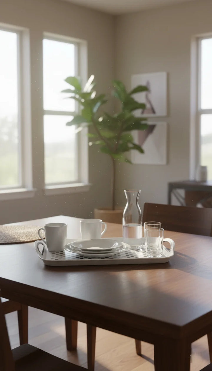 Rectangular Non-Slip Serving Tray for Daily Use – Sparkle decors