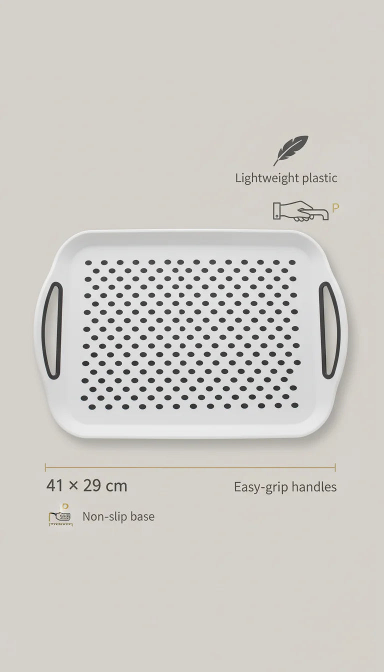 Rectangular Non-Slip Serving Tray for Daily Use – Sparkle decors