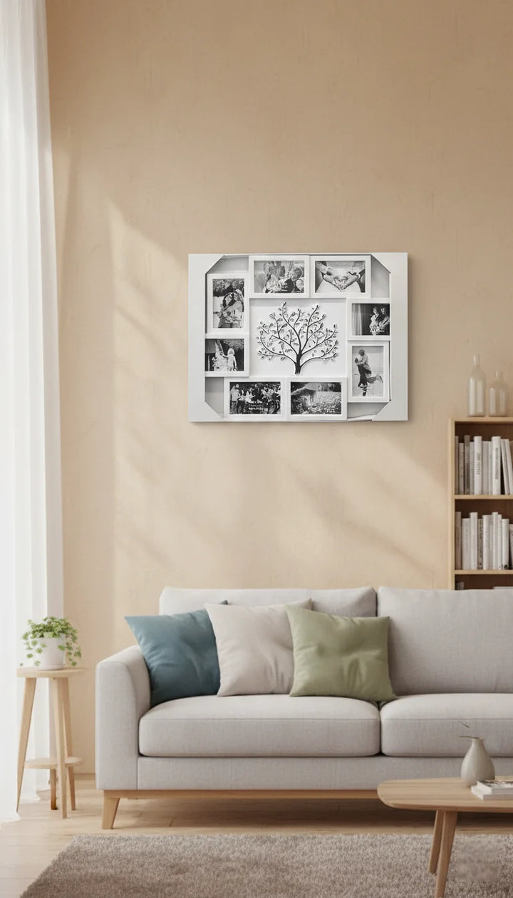 Family Tree Collage Photo Frame 8 Openings | Sparkle Decors