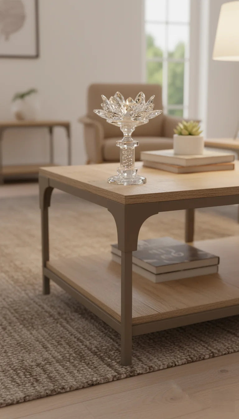 Crystal Diamond Pillar Candle Holder | Sparkle Decors