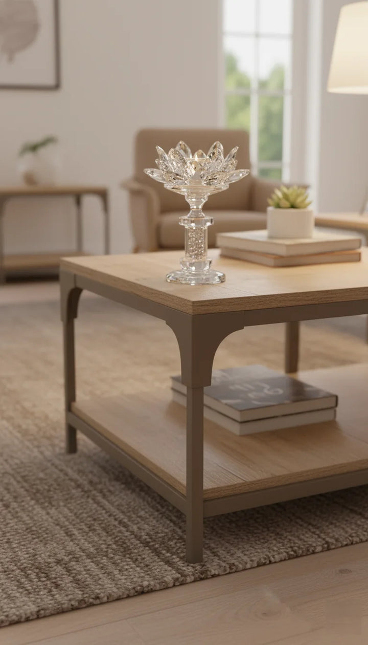 Crystal Diamond Pillar Candle Holder | Sparkle Decors