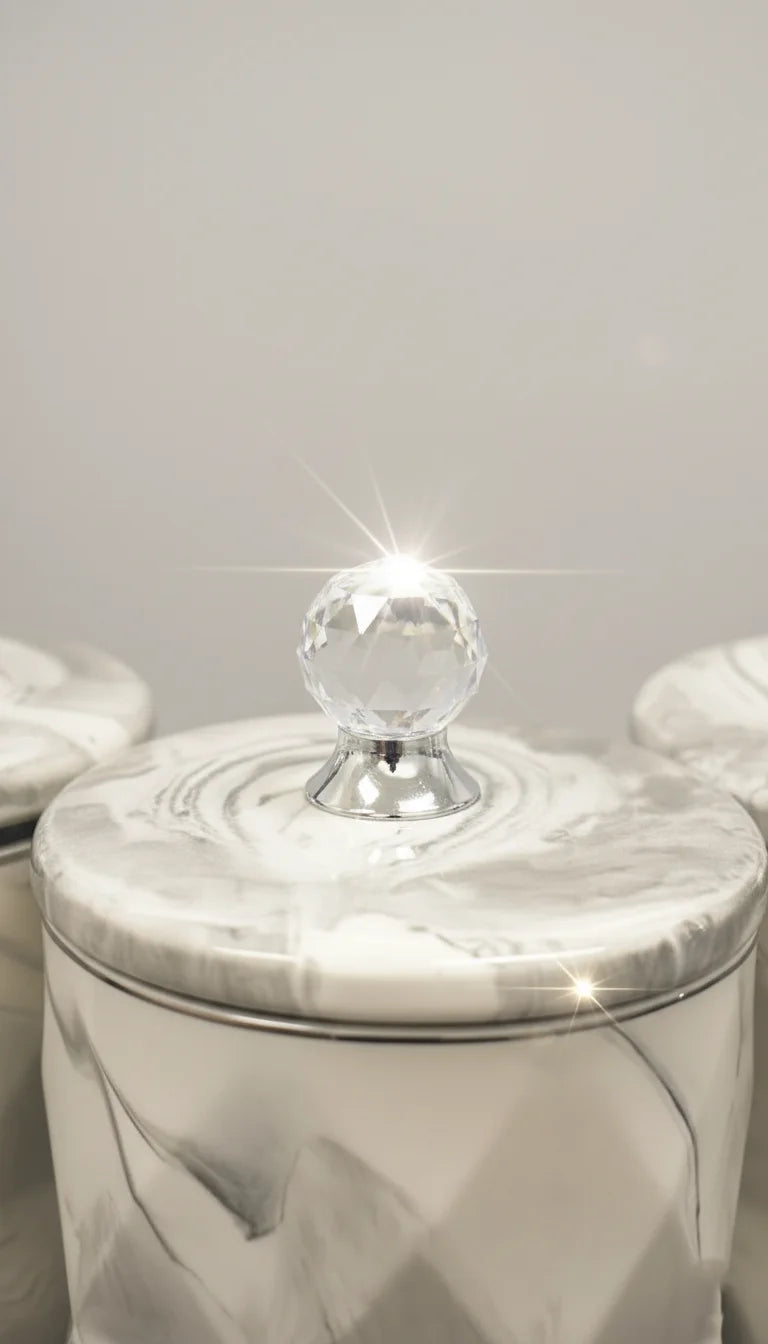 Crystal Diamante Tea Sugar Coffee Canister Set – Sparkle Decors