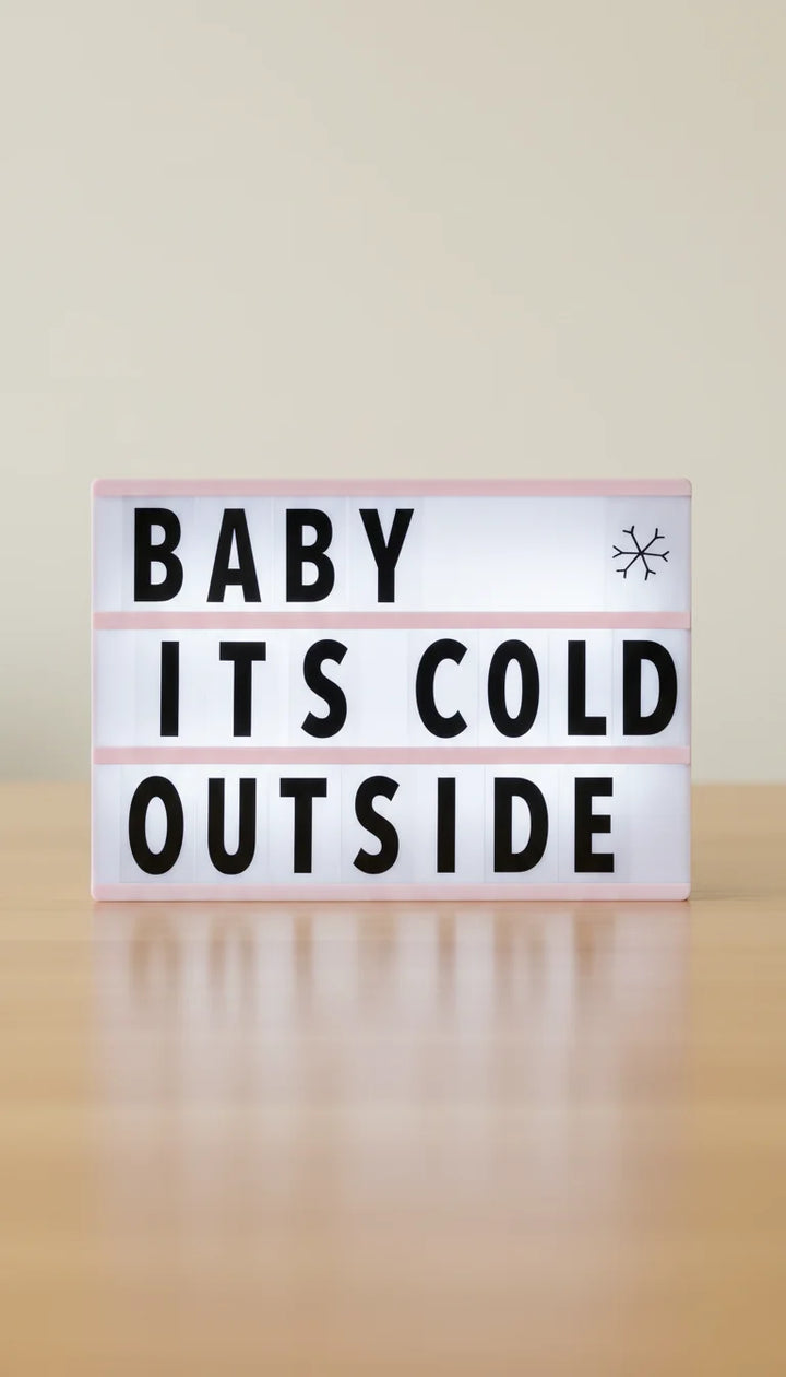 Best A6 Mini Cinematic LED Light Box – Pink Message Light Sign