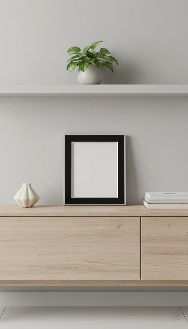 Black Glass Photo Frame 8×10 – Elegant Modern Display | Sparkle Decors