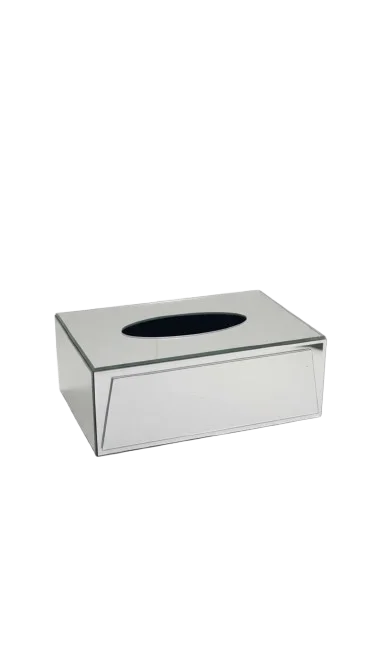 Silver Crystal Tissue Box – Luxury Sparkle Décor Holder | Sparkle Decors