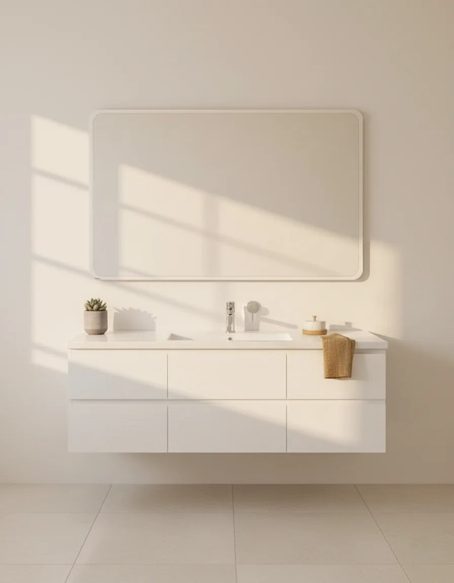 Sparkle Decors 60×45cm Frameless Wall Mirror — Rounded Corner, Polished Edge