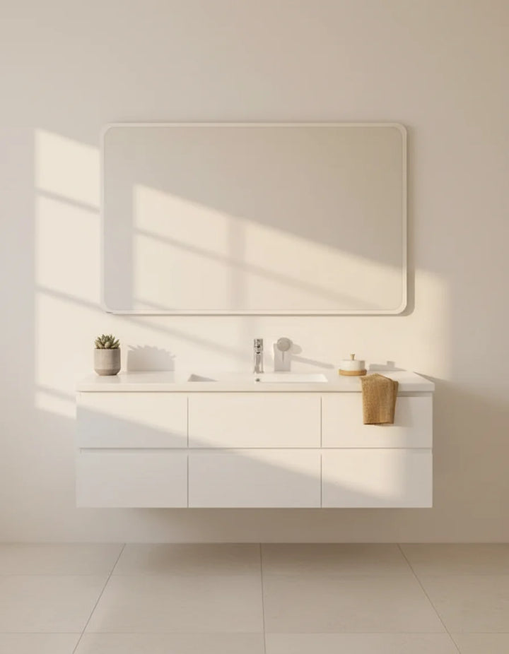 Sparkle Decors 60×45cm Frameless Wall Mirror — Rounded Corner, Polished Edge