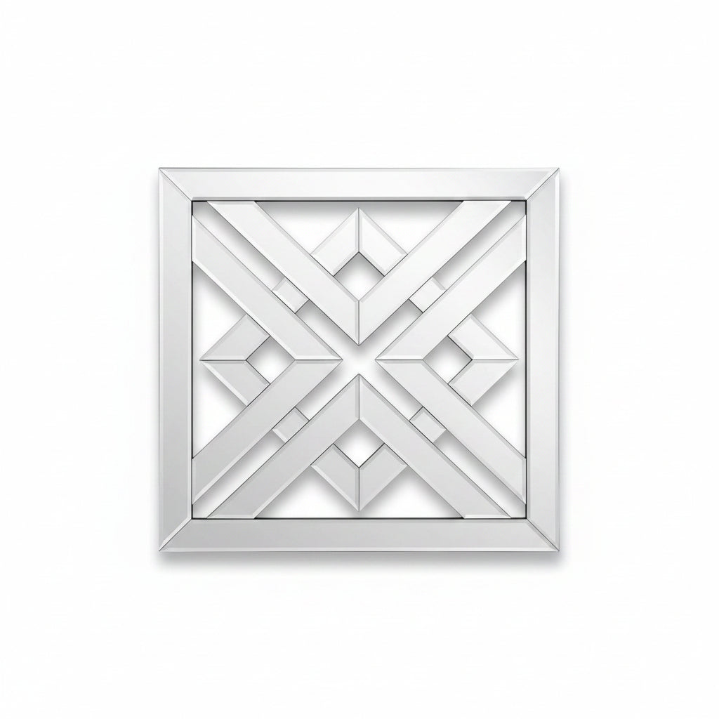 Geometric wall mirror set modern design