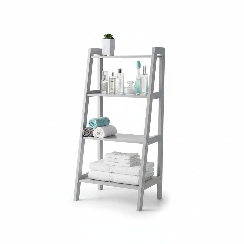 Ladder shelf storage unit home decor