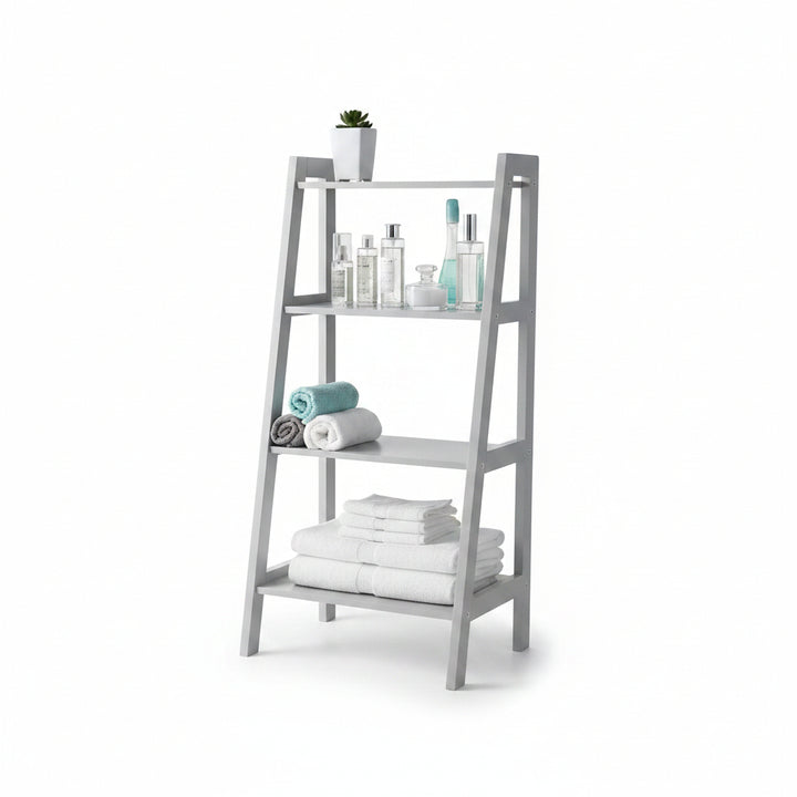 Ladder shelf storage unit home decor