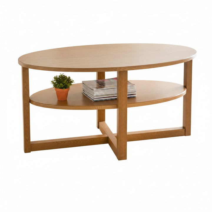 Oval coffee table modern living room center table