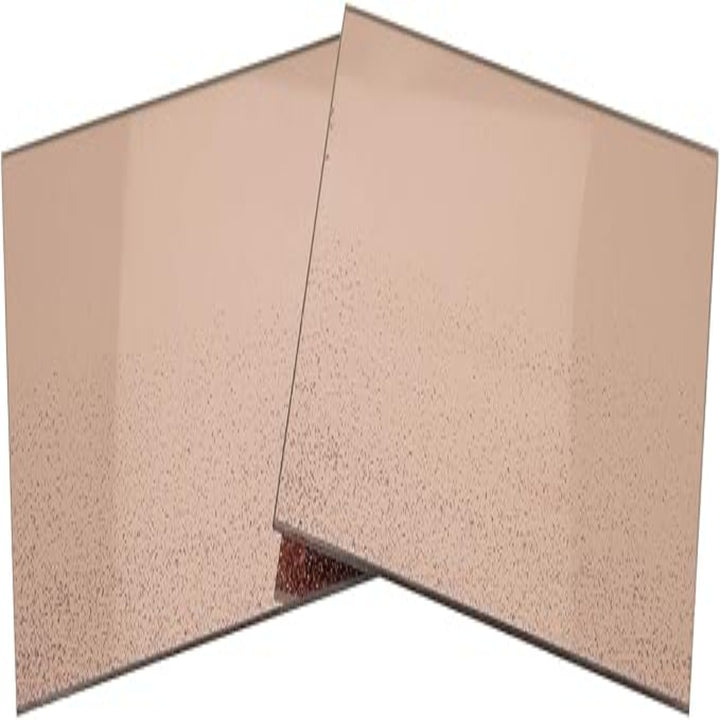 Rose gold glitter glass placemats set of 2