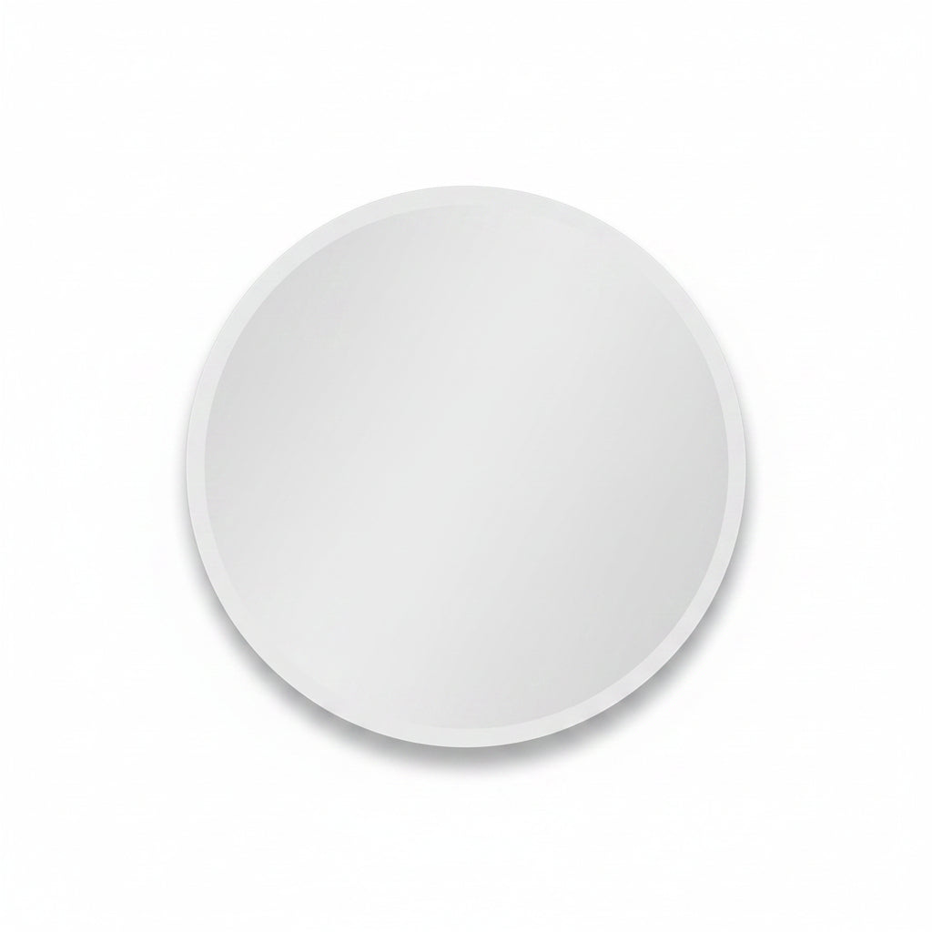 Round frameless bathroom mirror bevelled edge modern wall mirror