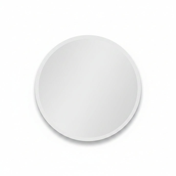 Round frameless bathroom mirror bevelled edge modern wall mirror