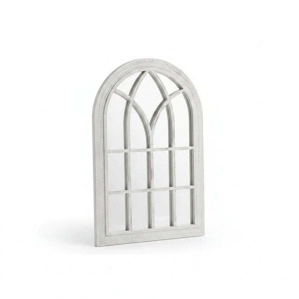 Rustic arch window mirror garden wall mirror decor