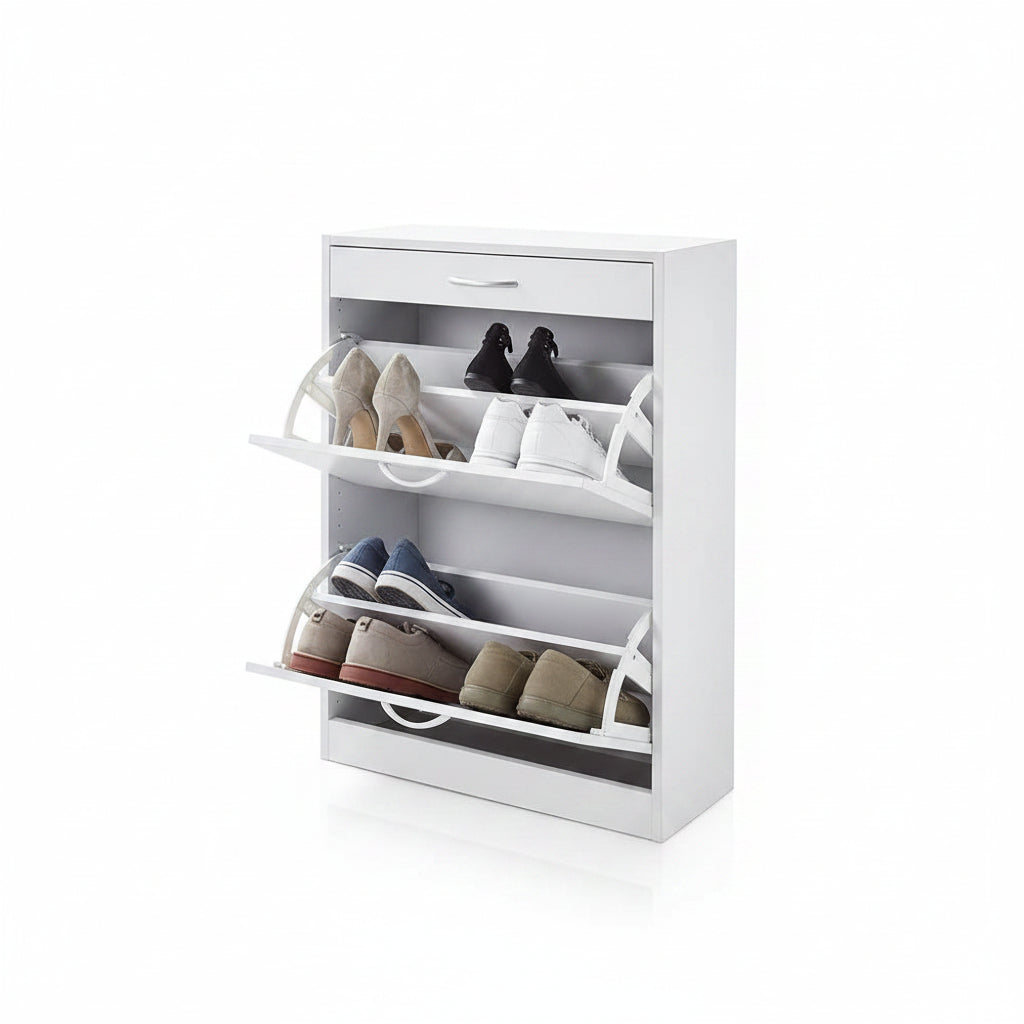 Shoe storage unit with drawer 63x24x81cm