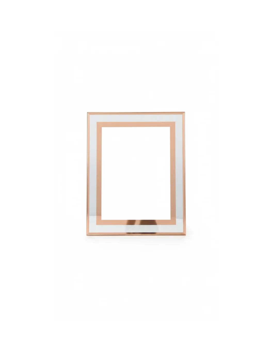 Rose Gold Mirror Glass Photo Frame 4x6 Inch | Sparkle Decor