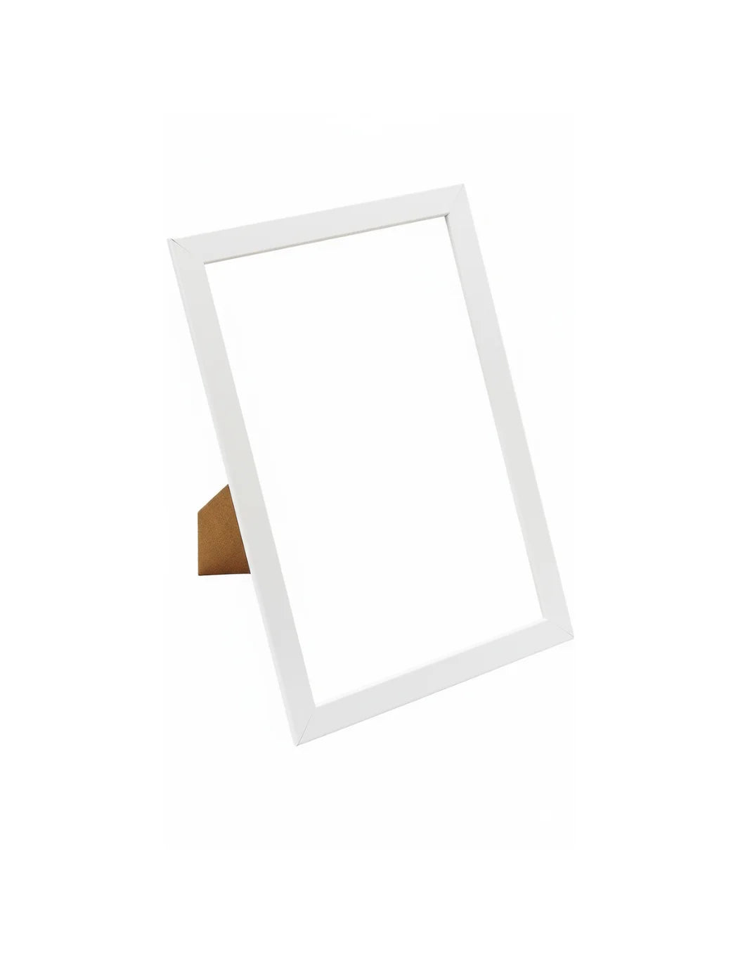 Set of 4 A4 White Photo Frames Modern Display Style | Sparkle Decor