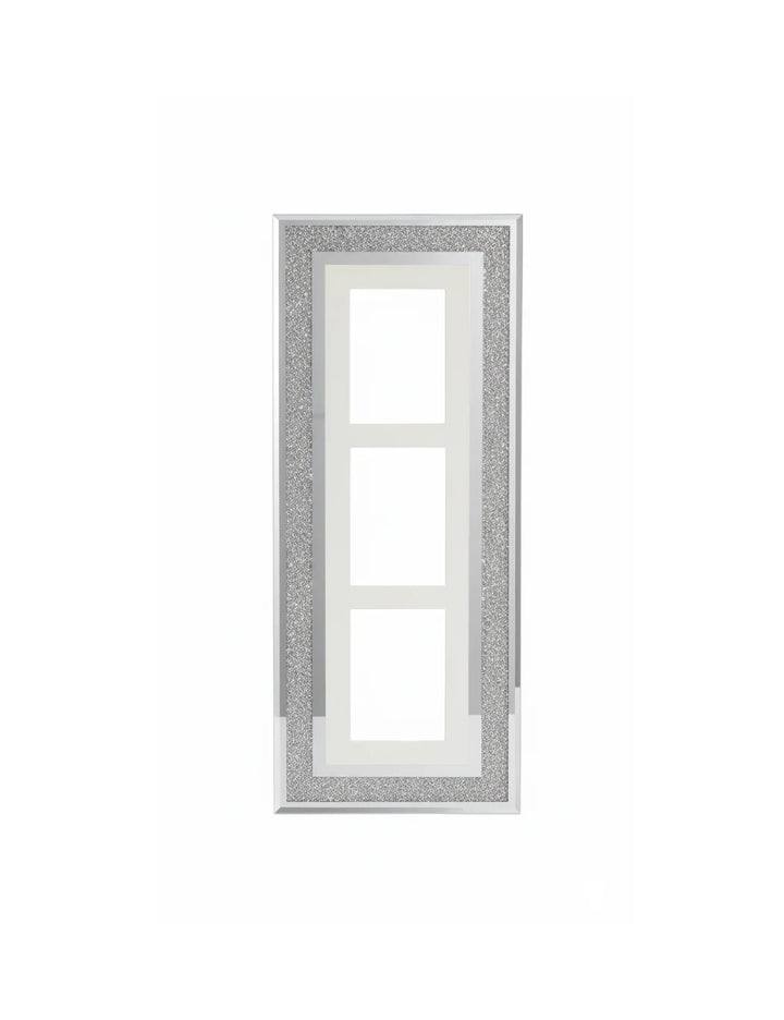 Elegant Silver Diamante 3-Photo Multi Frame | Sparkle Decors