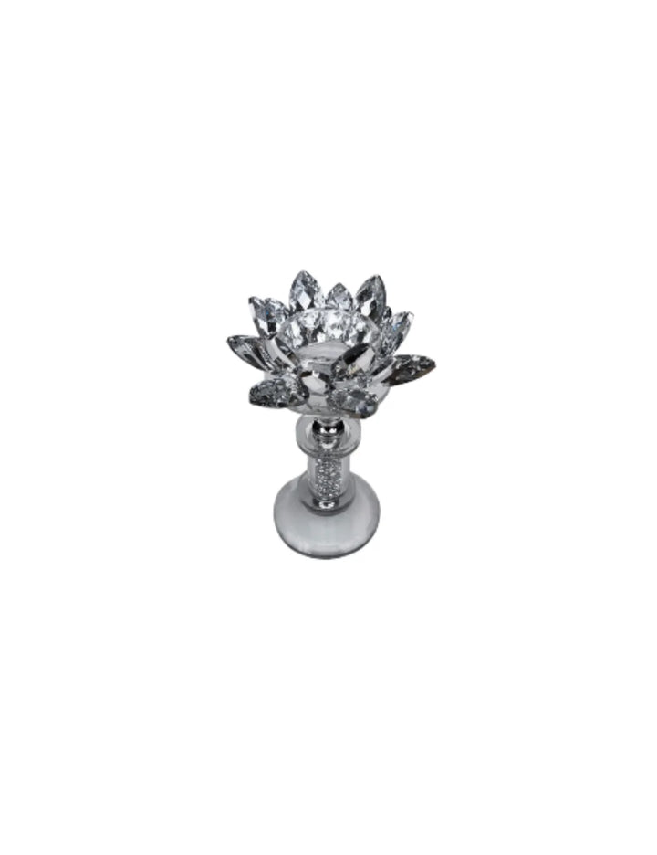 Crystal Diamond Pillar Candle Holder | Sparkle Decors
