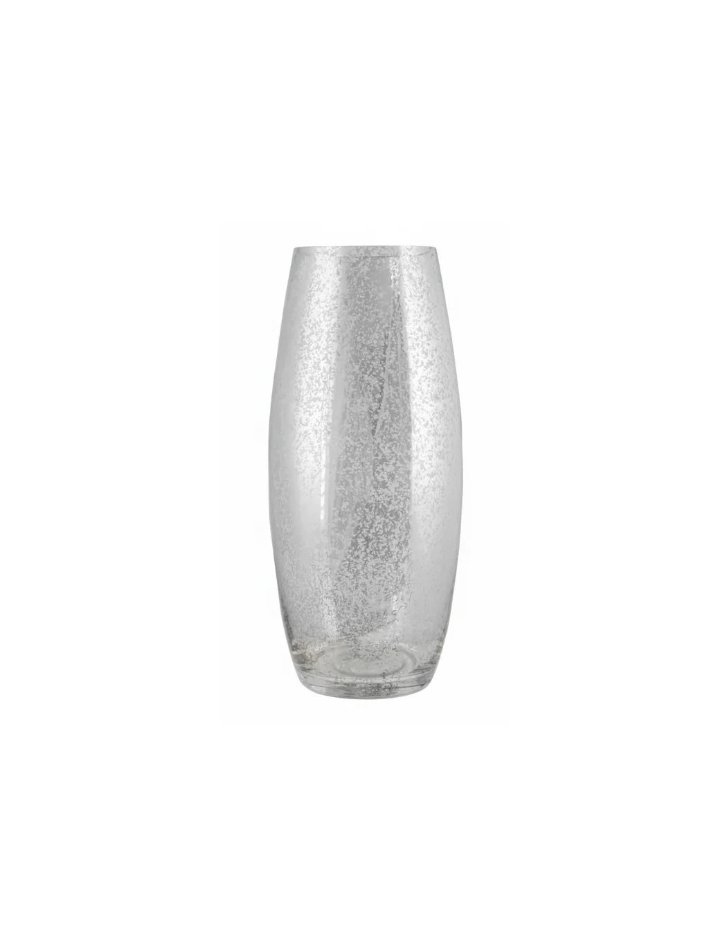 Elegant Silver Glass Vase - Sparkle Decors