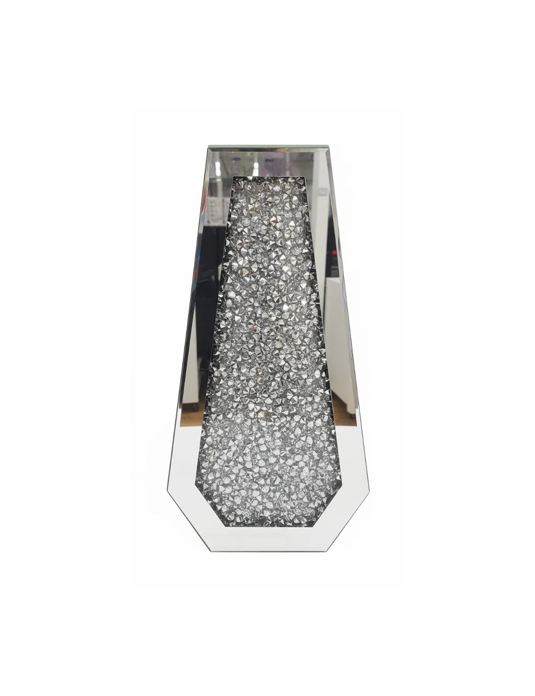 Sparkle Diamond Mirrored Floor Vase - Sparkle Decors