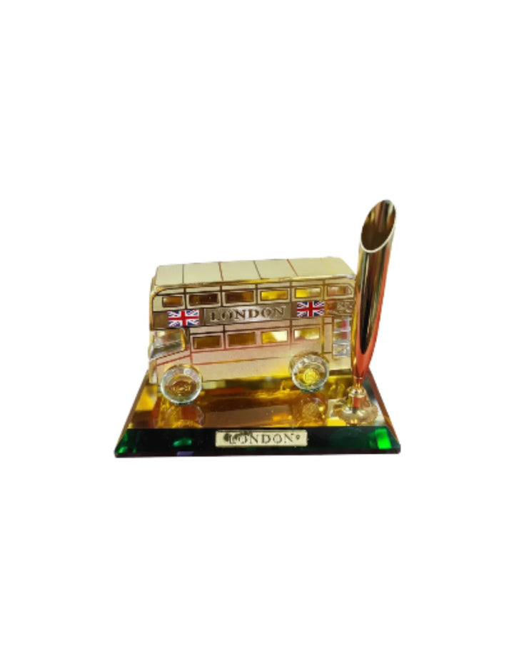 Luxury Gold London Bus Crystal Pen Holder – Sparkle Decors
