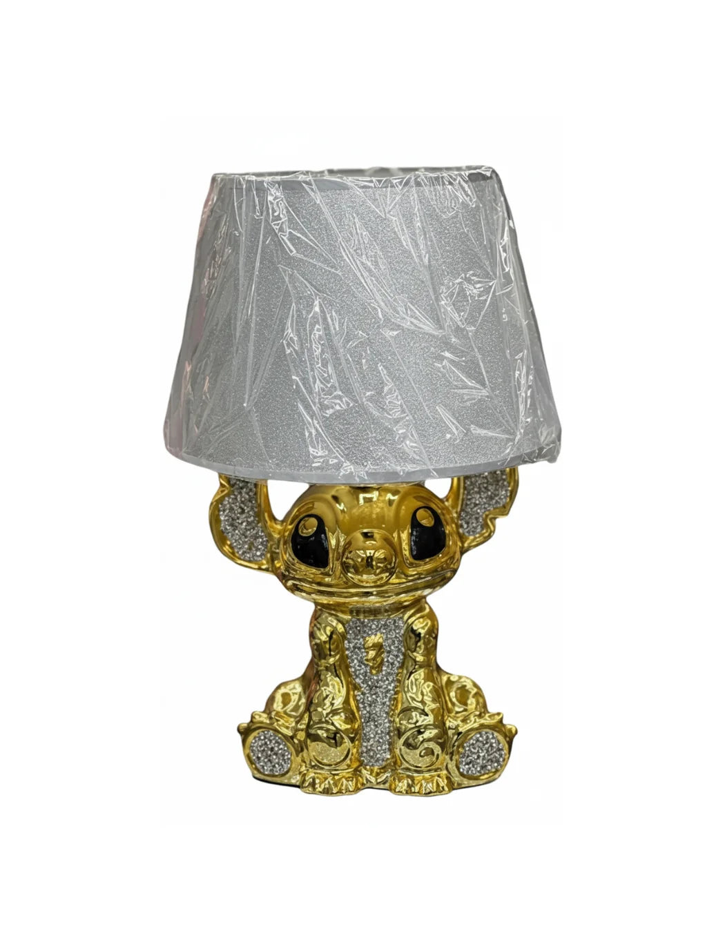 Bling Crushed Diamond Table Lamp with Silver Shade – Sparkle Decors