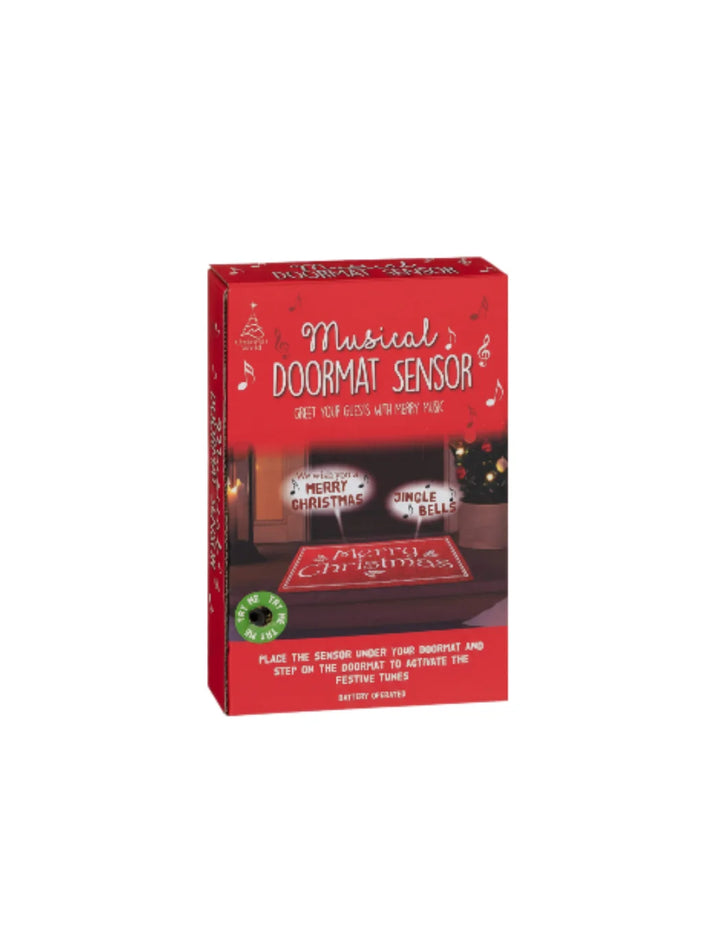 Musical Christmas Doormat Motion Sensor Welcome Sparkle Decors