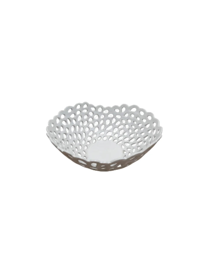 Stylish White Ceramic Fruit Bowl for Kitchen & Dining – Sparkle Decors
