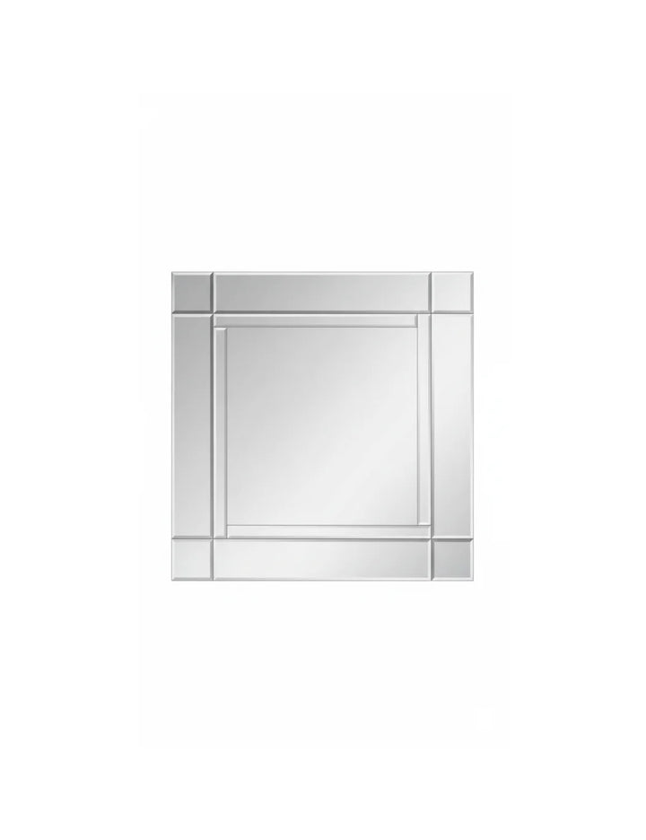 Elegant Large Silver Glass Wall Mirror for Living Room Sparkle Decors