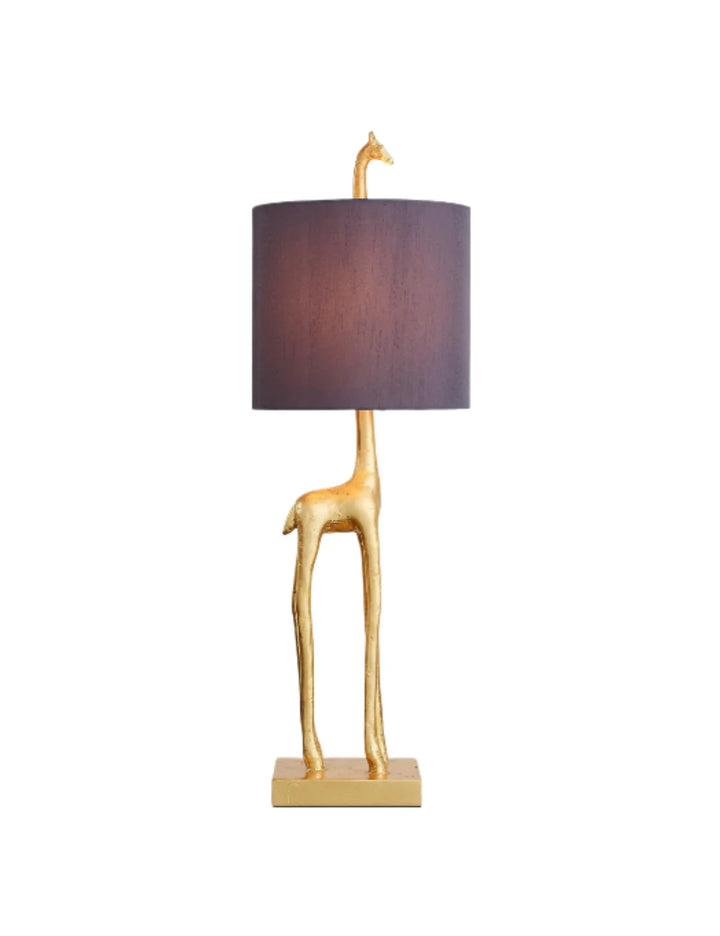 Elegant Malmo Giraffe Gold Table Lamp for Living Room Sparkle Decors