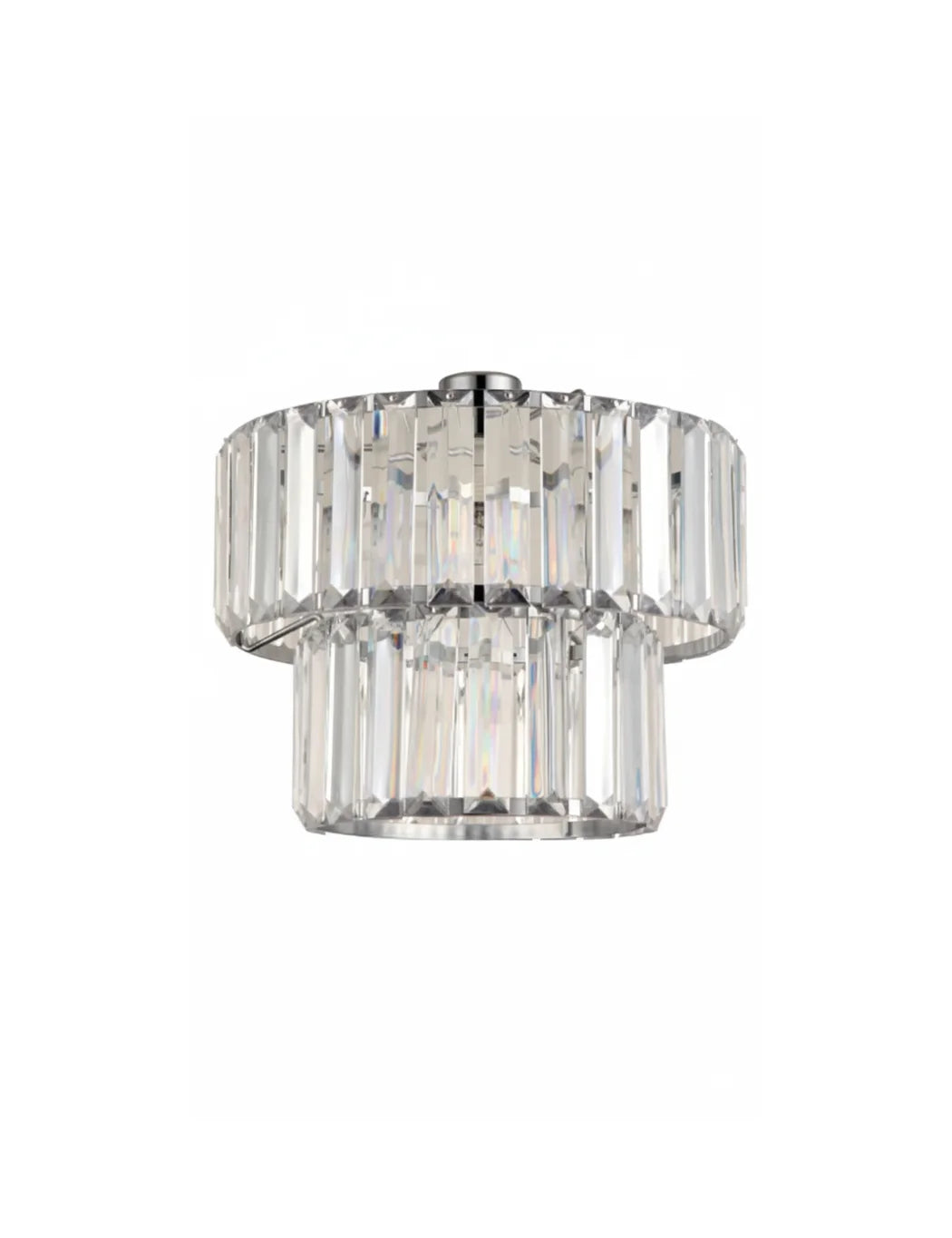 Nouveau Two Tier Clear Pendant Ceiling Light Sparkle decors