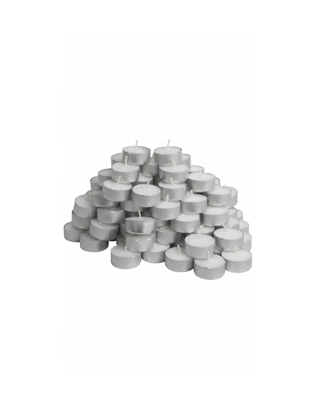100 Pack Unscented Tea Light Candles – Sparkle Decors