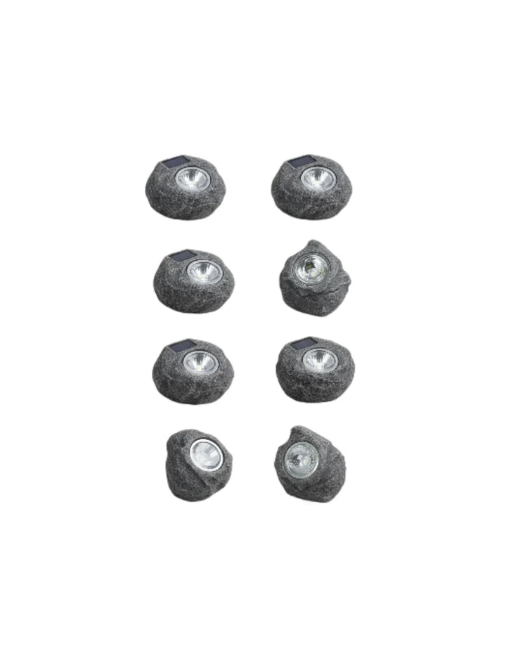 Set of 8 Solar White LED Outdoor Garden Lights – Sparkle Decors