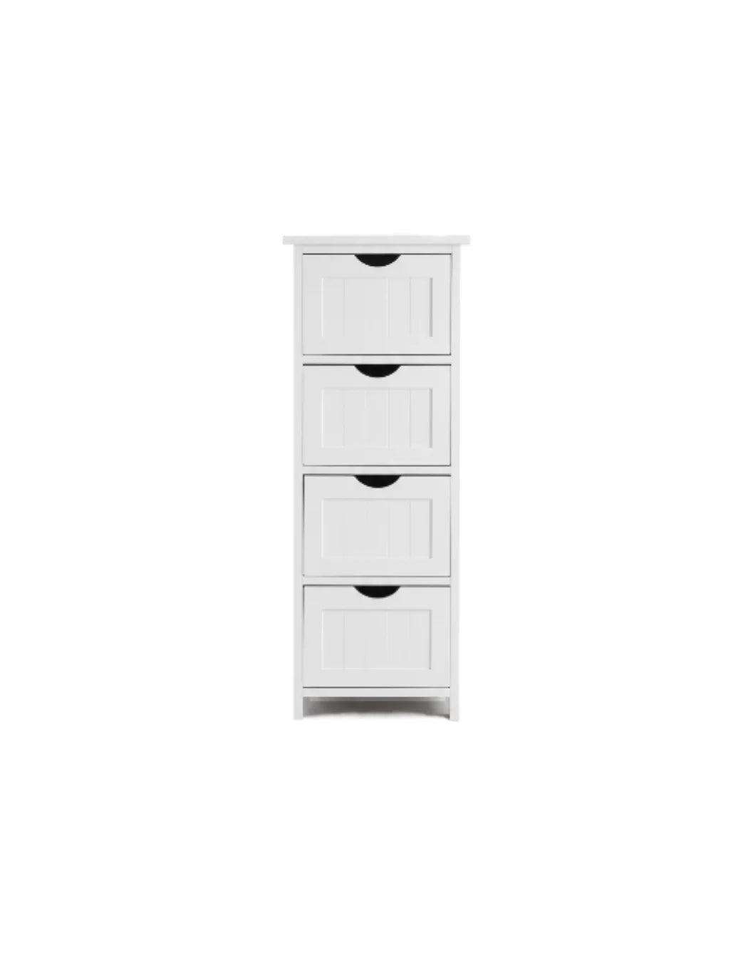 Elegant 4 Drawer Bathroom Storage Cabinet White – Sparkle Decors