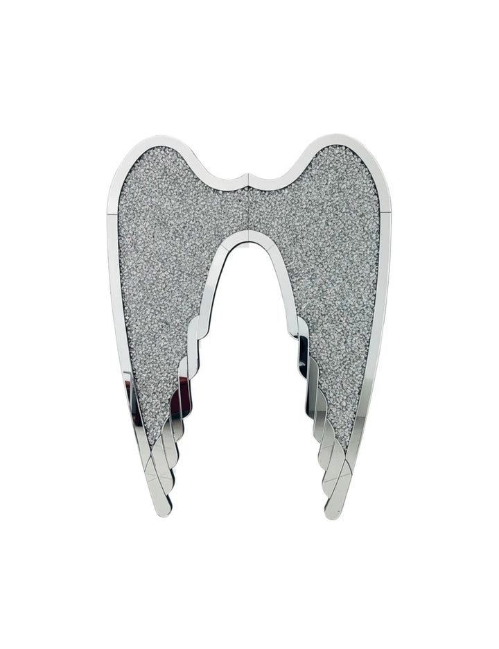 Crushed Crystal Diamond Wings Wall Art Decor - Sparkle Decors
