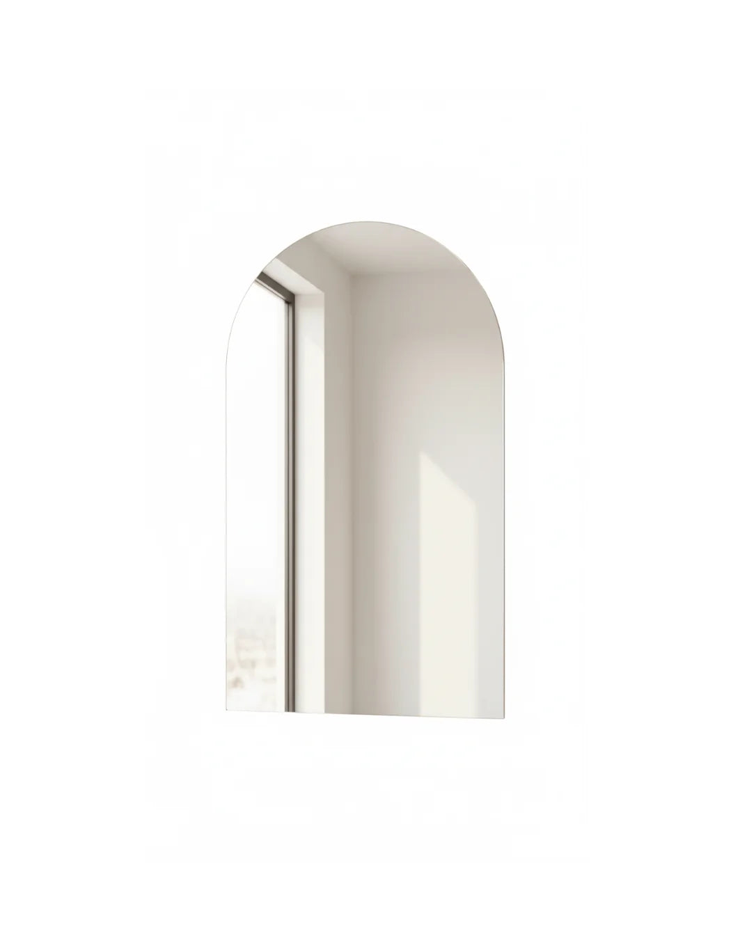 Sparkle Decors 50x70cm Arch Wall Mirror – Frameless Elegant Bathroom Mirror with Modern Minimalist Design