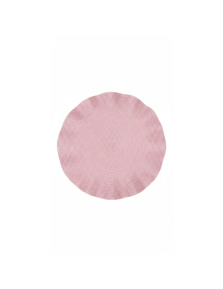 Elegant Wavy Round Rattan Placemats Set of 6 for Dining - Sparkle Decors