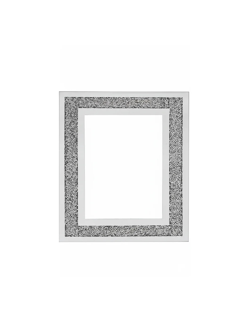 Multi-Crystal Photo Frame Elegant Silver Sparkle Decors