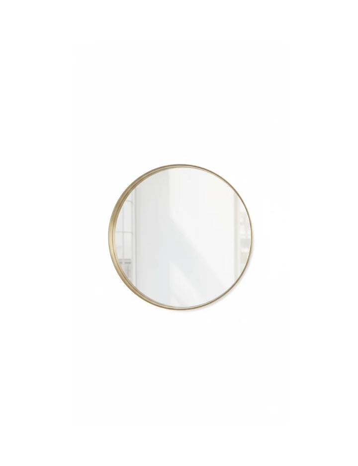 Sparkle Decors 40cm Gold Round Wall Mirror – Deep Aluminium Frame, Modern Minimalist Design for Bathroom & Living Room