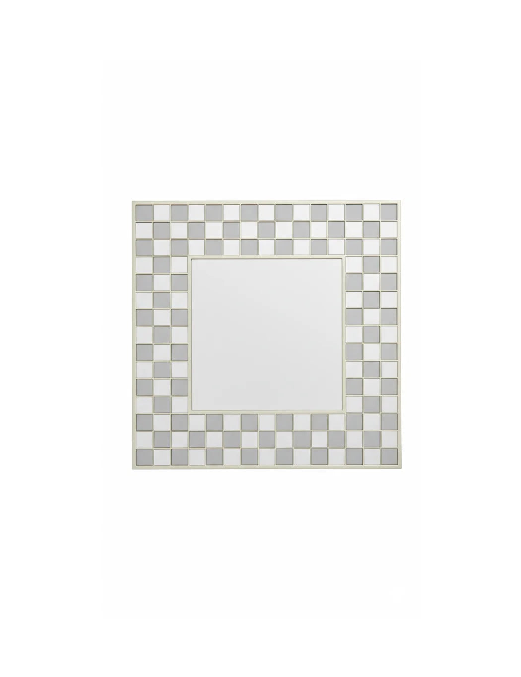 Set of 3 Silver Box Border Wall Mirrors 40×40 cm – Square Art Deco Home Decor for Living Room Bedroom Hallway