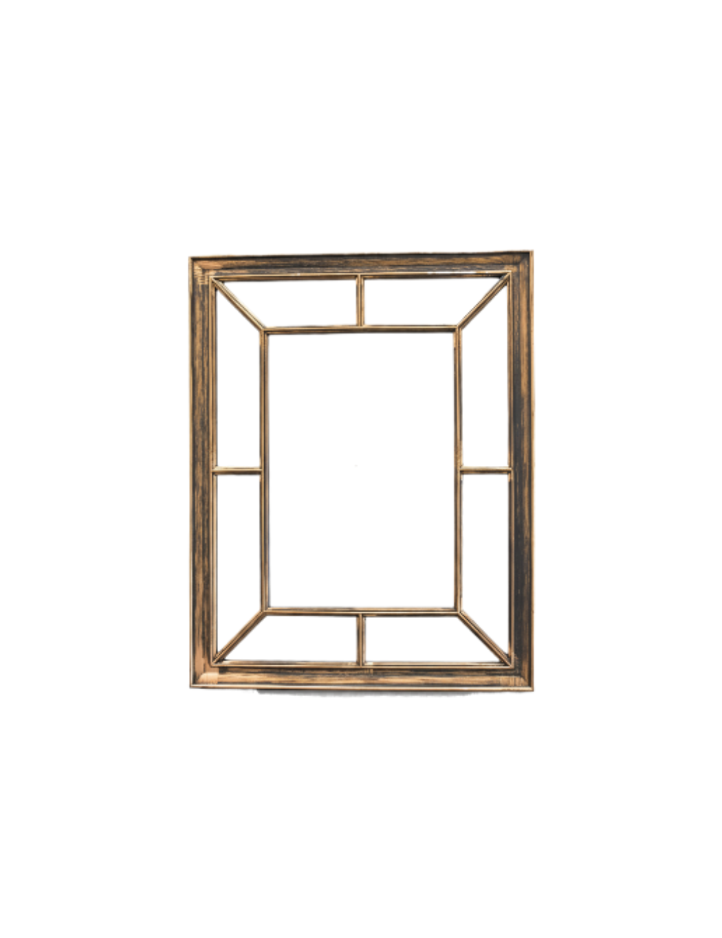 Sparkle Decors 60×76cm Antique Window Style Rectangle Mirror — Window Pane Panel
