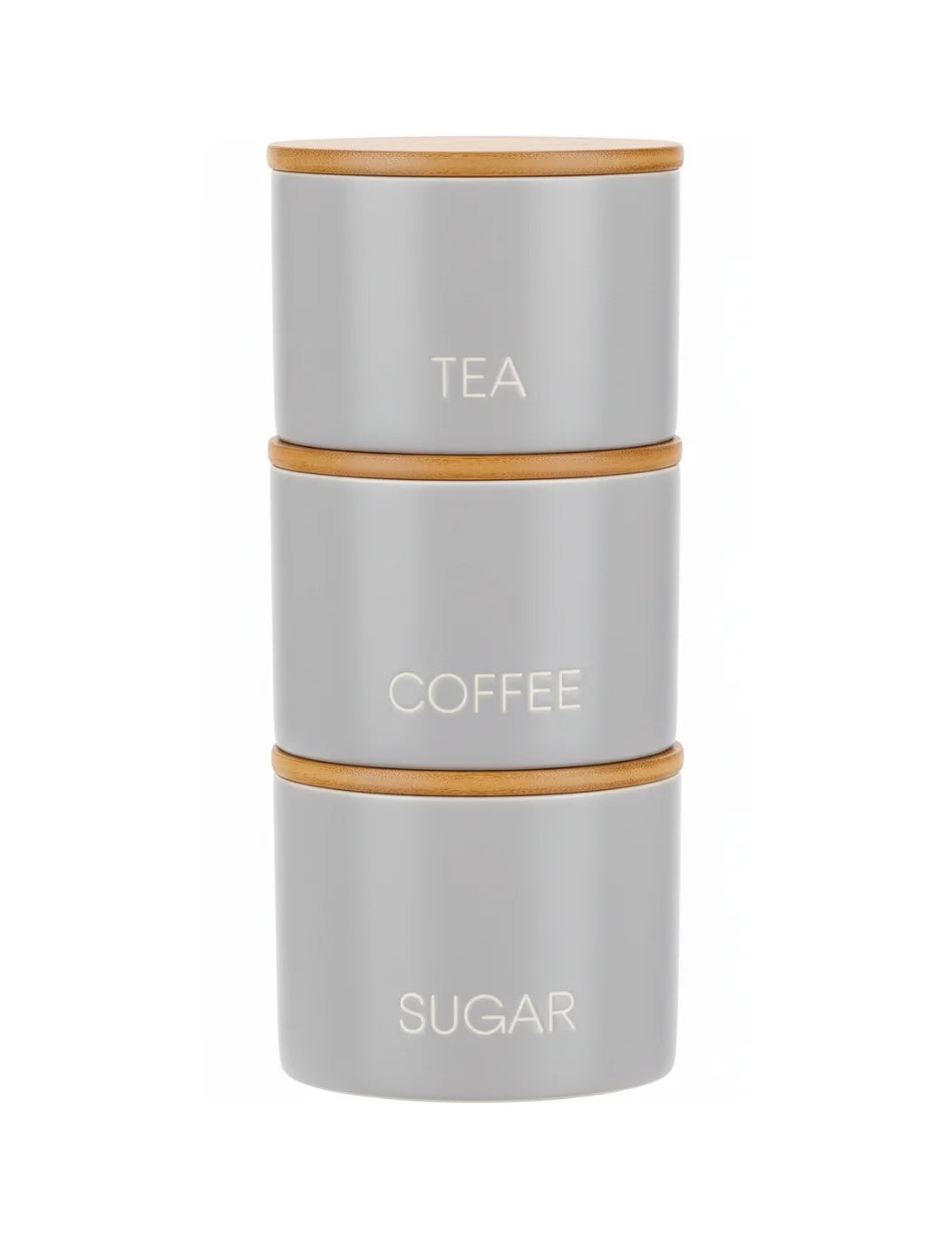 Stackable Tea Coffee Sugar Jars with Airtight Lids – Sparkle Decors