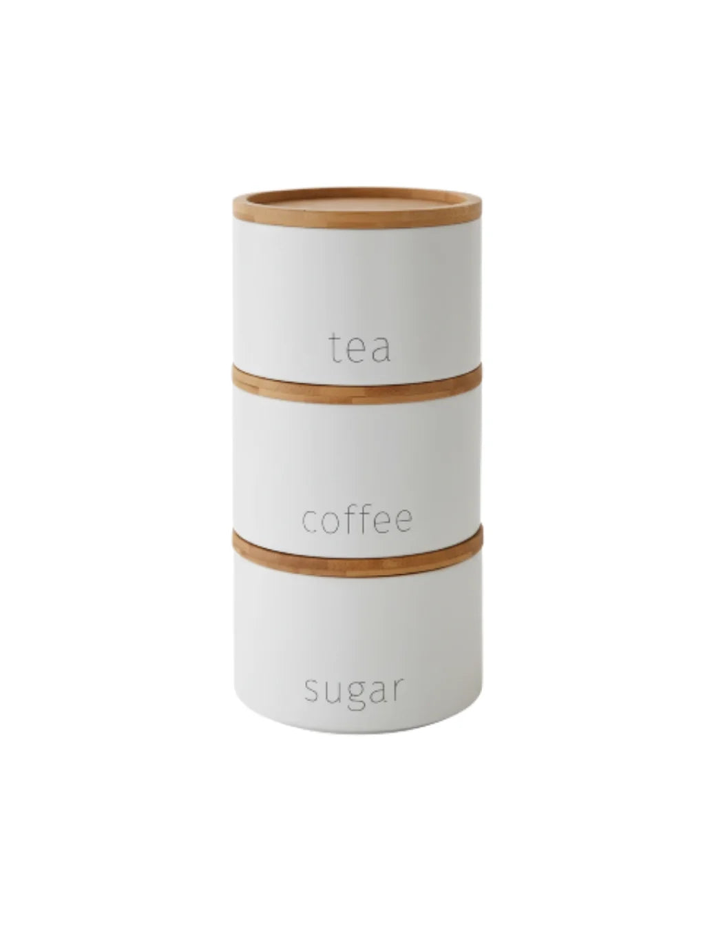 Stackable Tea Coffee Sugar Jars with Airtight Lids – Sparkle Decors