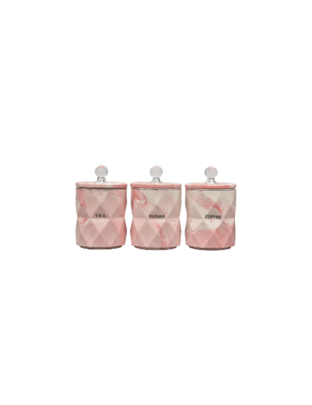 Crystal Diamante Tea Sugar Coffee Canister Set – Sparkle Decors