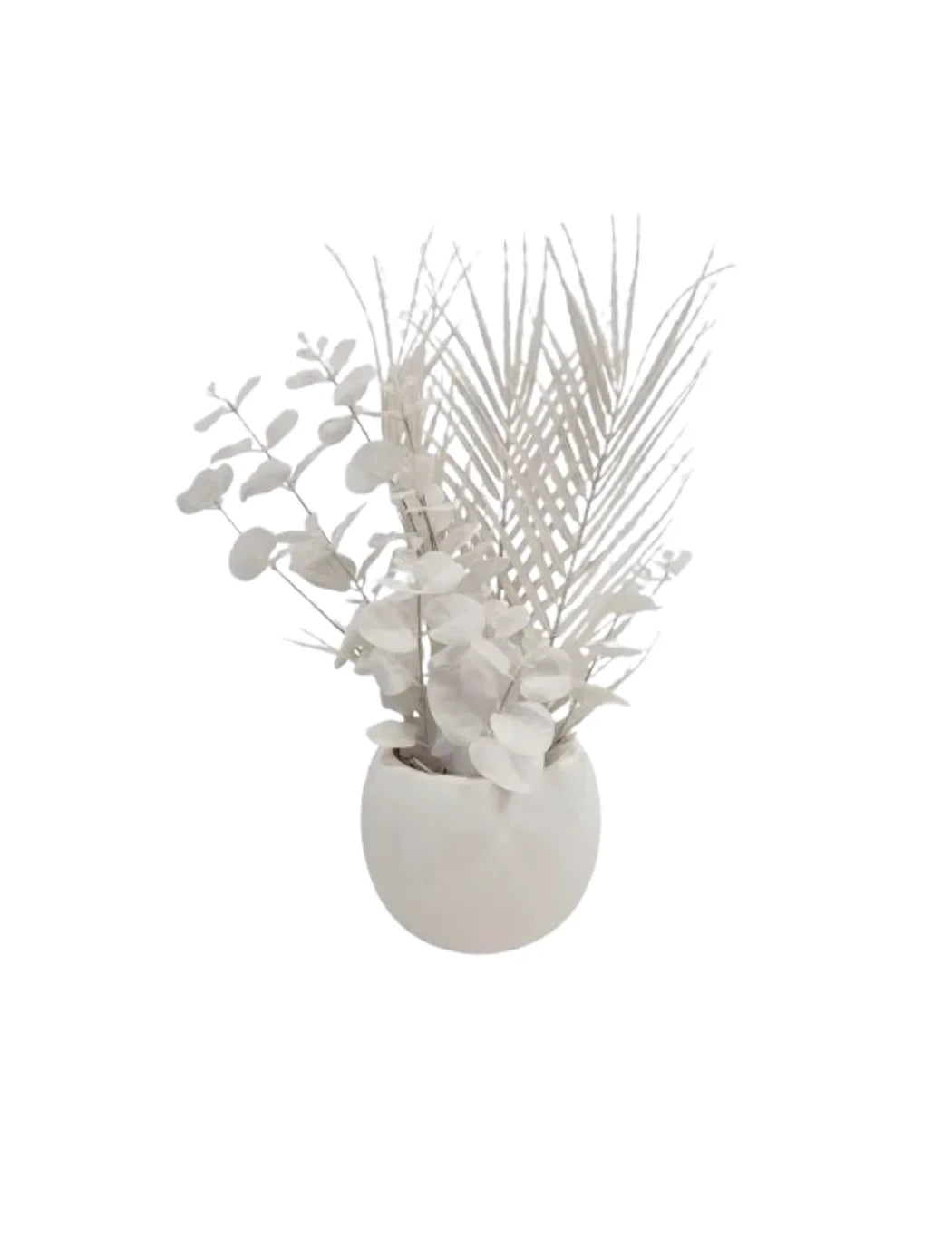 White Artificial Floral Arrangement with Vase for Home Décor | Sparkle Decors