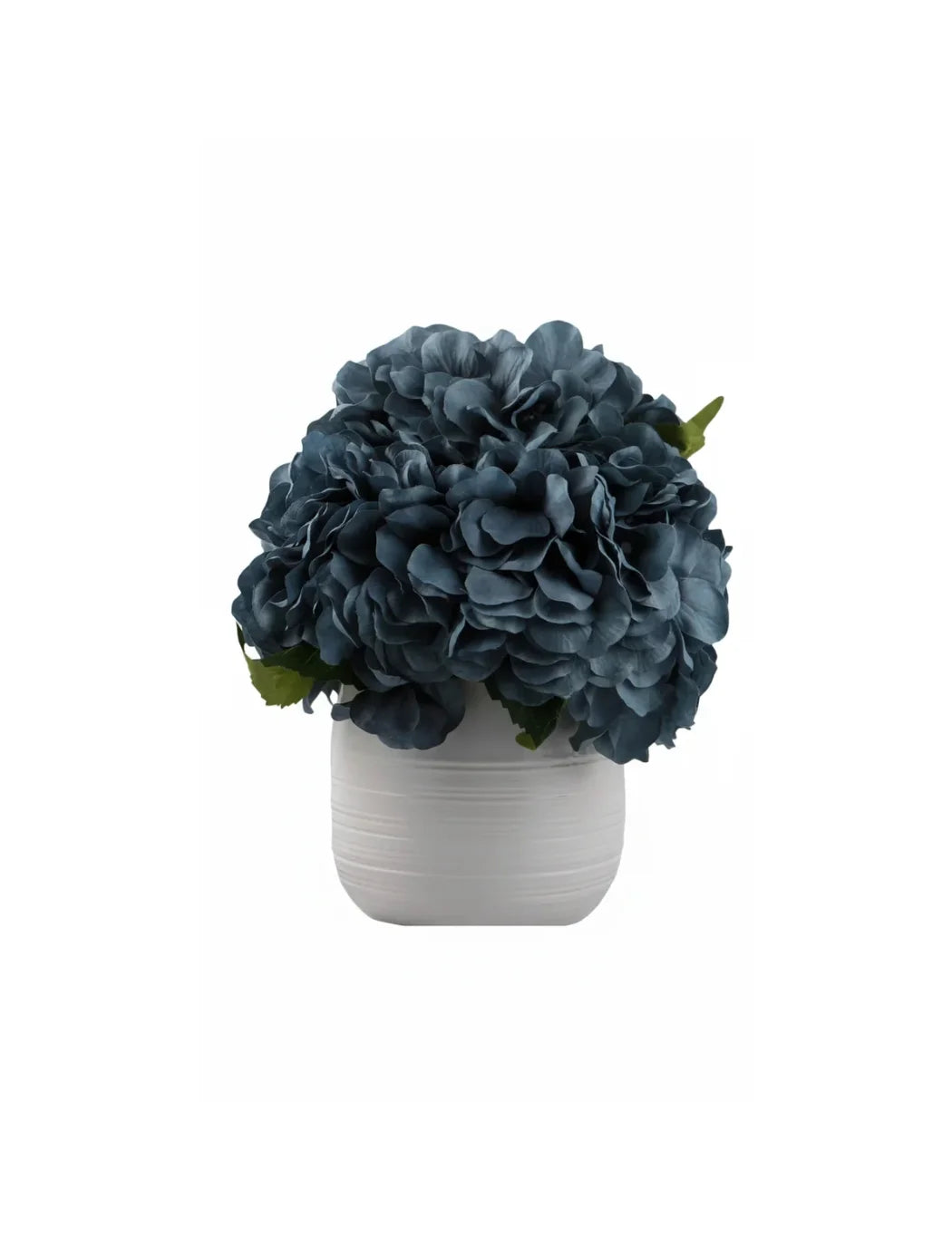 Vintage Blue Hydrangea Artificial Flowers in Vase | Sparkle Decors